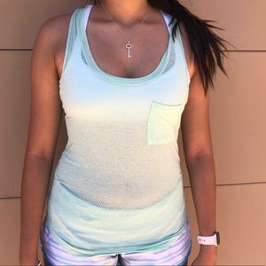 Lululemon Mint Green Razorback Tank Top